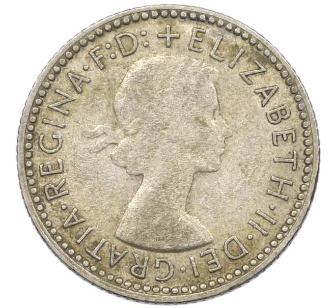 Монета 6 пенсов 1955 года Австралия (Артикул: M2-78818) — Фото №2