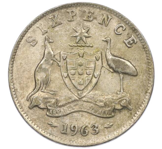 Монета 6 пенсов 1963 года Австралия (Артикул: M2-78822) — Фото №1