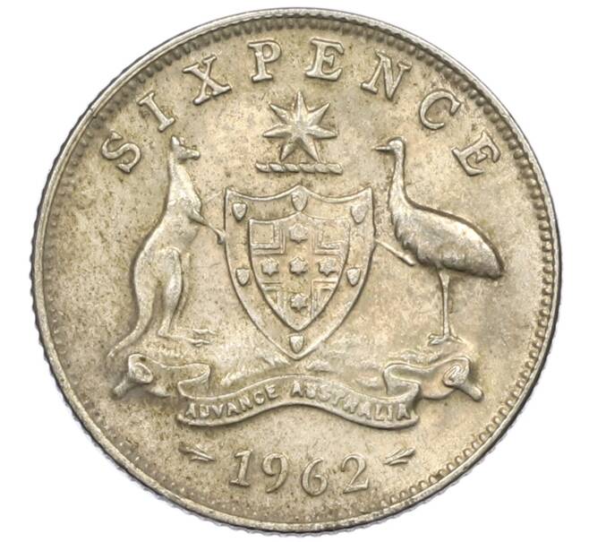 Монета 6 пенсов 1962 года Австралия (Артикул: M2-78823) — Фото №1