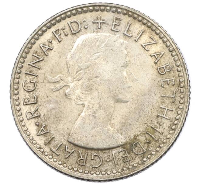 Монета 6 пенсов 1962 года Австралия (Артикул: M2-78823) — Фото №2