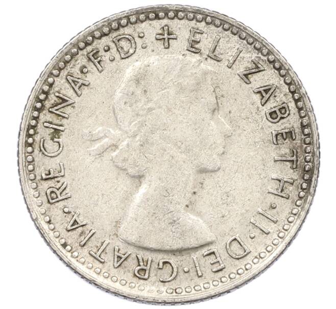 Монета 6 пенсов 1957 года Австралия (Артикул: M2-78826) — Фото №2