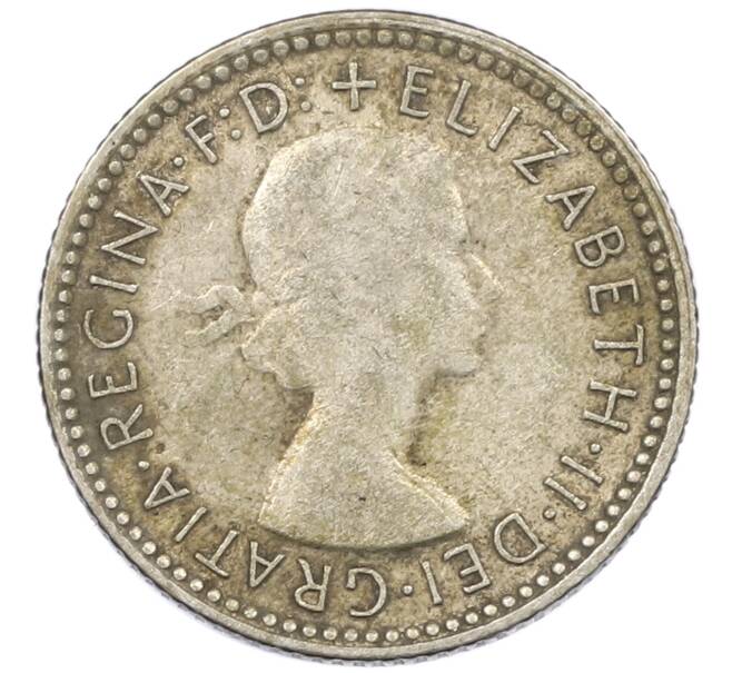 Монета 6 пенсов 1958 года Австралия (Артикул: M2-78828) — Фото №2