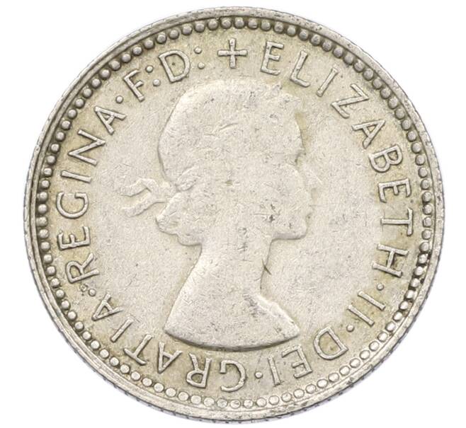 Монета 6 пенсов 1962 года Австралия (Артикул: M2-78829) — Фото №2