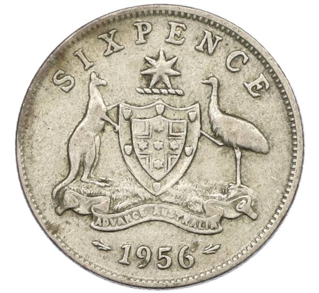 Монета 6 пенсов 1956 года Австралия (Артикул: M2-78838) — Фото №1