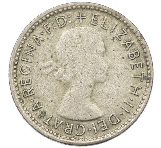 Монета 6 пенсов 1956 года Австралия (Артикул: M2-78838) — Фото №2