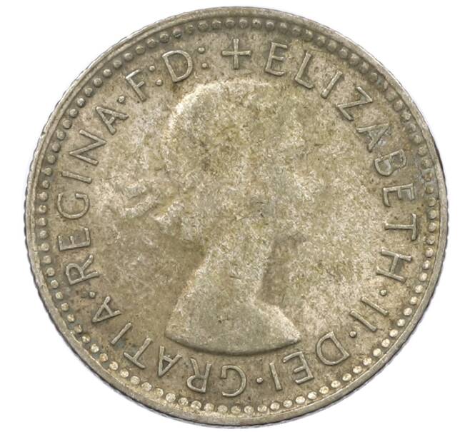 Монета 6 пенсов 1962 года Австралия (Артикул: M2-78840) — Фото №2