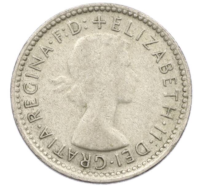 Монета 6 пенсов 1958 года Австралия (Артикул: M2-78847) — Фото №2