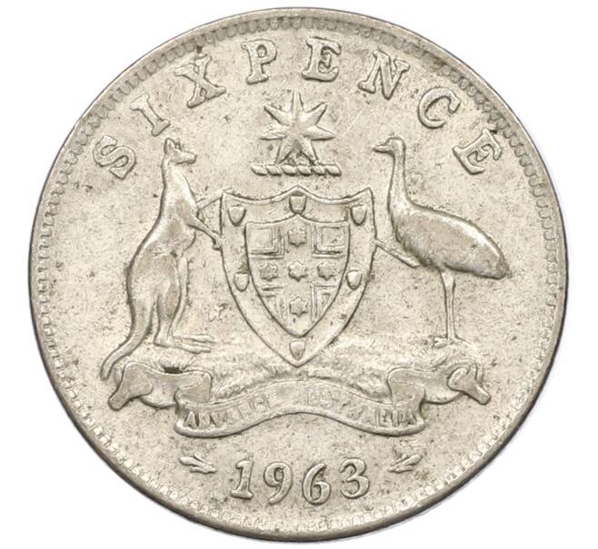 Монета 6 пенсов 1963 года Австралия (Артикул: M2-78848) — Фото №1