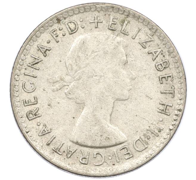 Монета 6 пенсов 1963 года Австралия (Артикул: M2-78848) — Фото №2