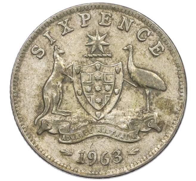 Монета 6 пенсов 1963 года Австралия (Артикул: M2-78849) — Фото №1