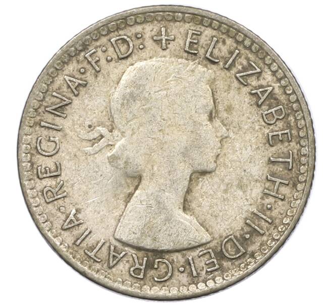 Монета 6 пенсов 1963 года Австралия (Артикул: M2-78849) — Фото №2