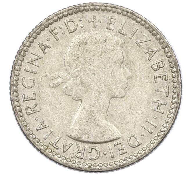 Монета 6 пенсов 1955 года Австралия (Артикул: M2-78851) — Фото №2