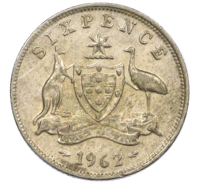 Монета 6 пенсов 1962 года Австралия (Артикул: M2-78852) — Фото №1