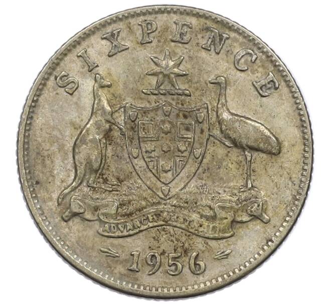 Монета 6 пенсов 1956 года Австралия (Артикул: M2-78853) — Фото №1
