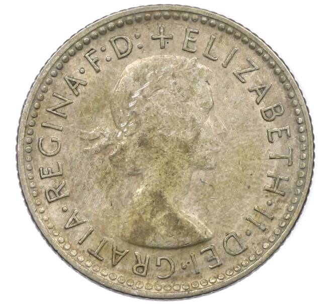 Монета 6 пенсов 1956 года Австралия (Артикул: M2-78853) — Фото №2