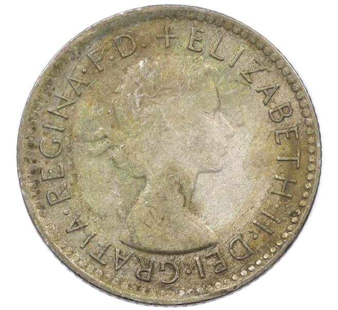 Монета 6 пенсов 1963 года Австралия (Артикул: M2-78857) — Фото №2