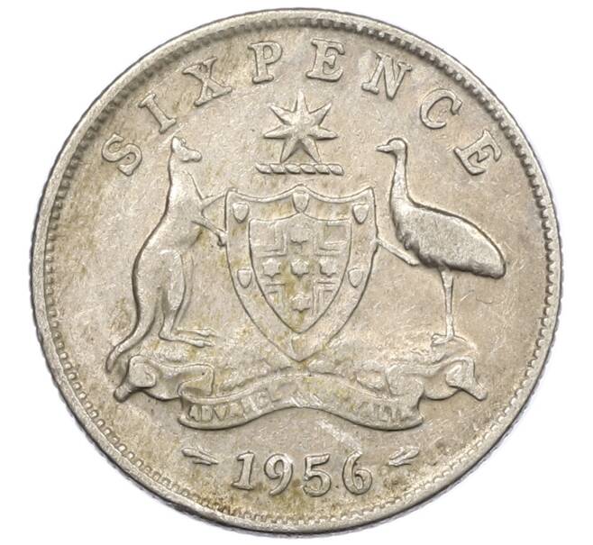Монета 6 пенсов 1956 года Австралия (Артикул: M2-78858) — Фото №1