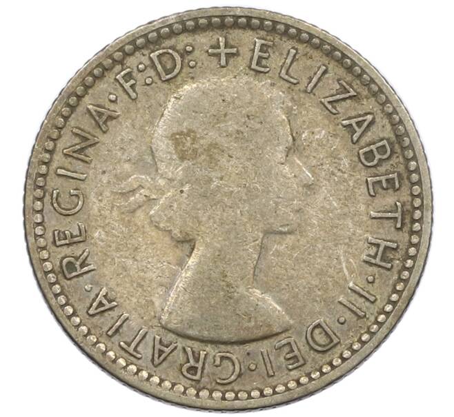 Монета 6 пенсов 1955 года Австралия (Артикул: M2-78862) — Фото №2