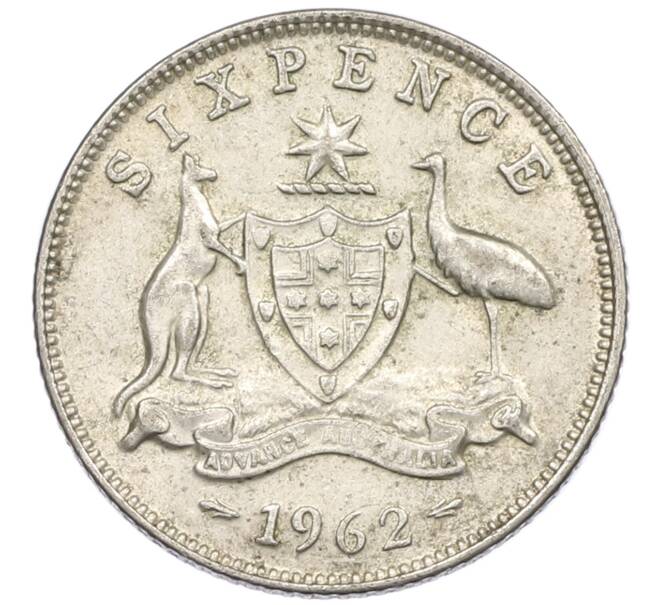 Монета 6 пенсов 1962 года Австралия (Артикул: M2-78863) — Фото №1