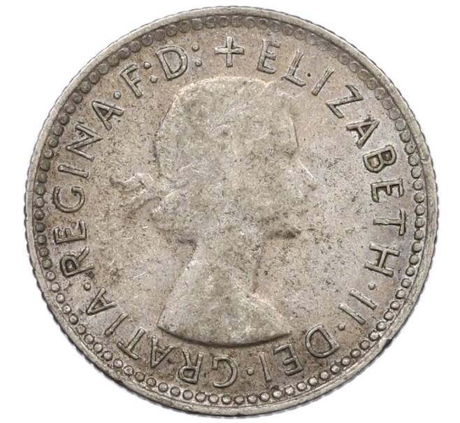 Монета 6 пенсов 1959 года Австралия (Артикул: M2-78864) — Фото №2