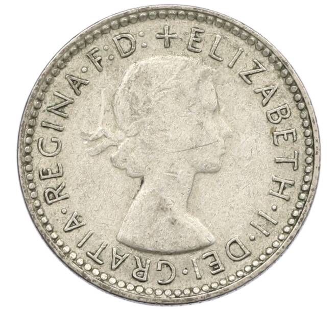 Монета 6 пенсов 1963 года Австралия (Артикул: M2-78865) — Фото №2