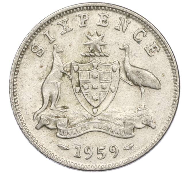 Монета 6 пенсов 1959 года Австралия (Артикул: M2-78866) — Фото №1