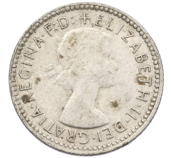 Монета 6 пенсов 1959 года Австралия (Артикул: M2-78866) — Фото №2