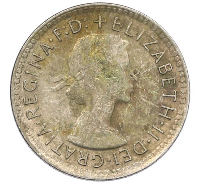 Монета 6 пенсов 1962 года Австралия (Артикул: M2-78868) — Фото №2