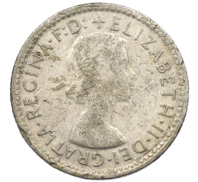 Монета 6 пенсов 1956 года Австралия (Артикул: M2-78872) — Фото №2