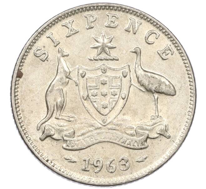 Монета 6 пенсов 1963 года Австралия (Артикул: M2-78875) — Фото №1
