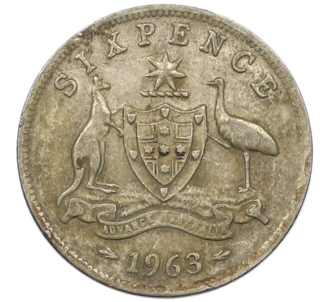 Монета 6 пенсов 1963 года Австралия (Артикул: M2-78876) — Фото №1