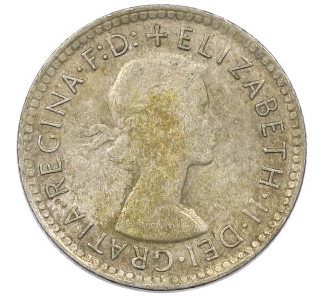 Монета 6 пенсов 1963 года Австралия (Артикул: M2-78876) — Фото №2