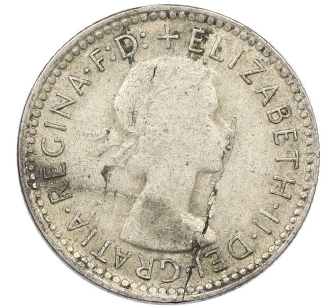 Монета 6 пенсов 1962 года Австралия (Артикул: M2-78879) — Фото №2