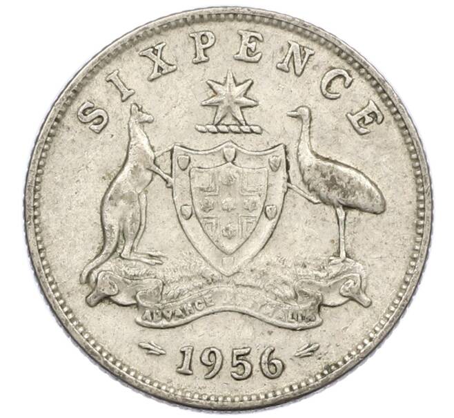 Монета 6 пенсов 1956 года Австралия (Артикул: M2-78891) — Фото №1