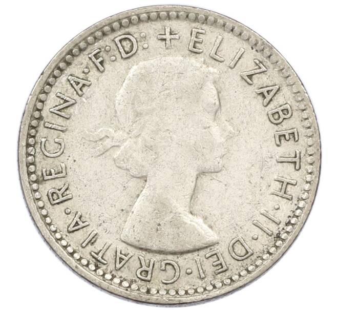 Монета 6 пенсов 1962 года Австралия (Артикул: M2-78901) — Фото №2