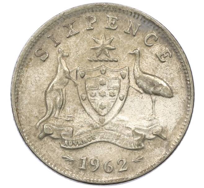 Монета 6 пенсов 1962 года Австралия (Артикул: M2-78902) — Фото №1