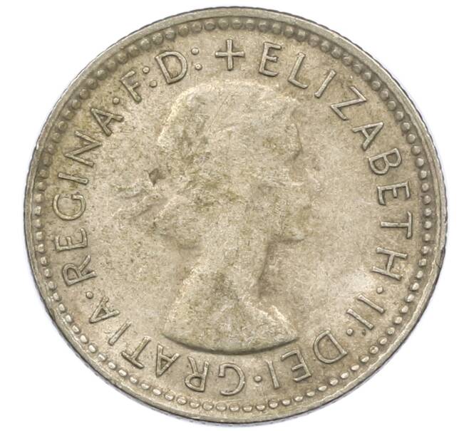 Монета 6 пенсов 1962 года Австралия (Артикул: M2-78902) — Фото №2