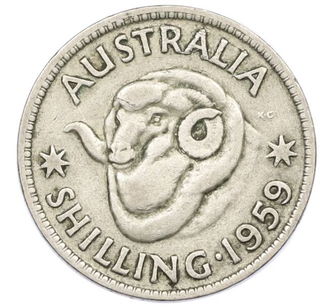 Монета 1 шиллинг 1959 года Австралия (Артикул: M2-78977) — Фото №1