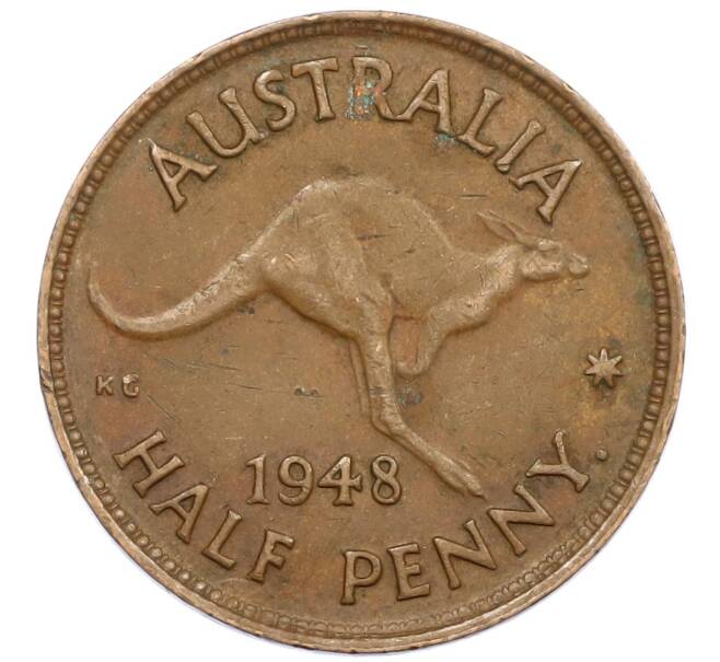 Монета 1/2 пенни 1948 года Австралия (Артикул: M2-79076) — Фото №1