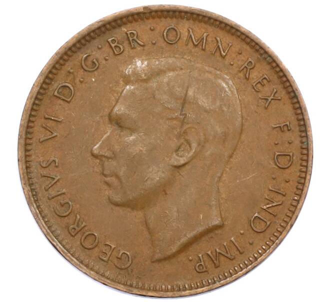 Монета 1/2 пенни 1948 года Австралия (Артикул: M2-79096) — Фото №2