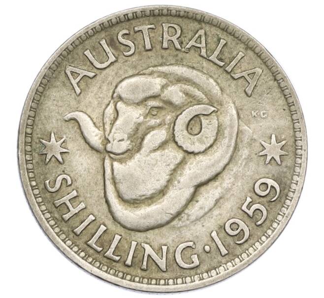 Монета 1 шиллинг 1959 года Австралия (Артикул: M2-79197) — Фото №1