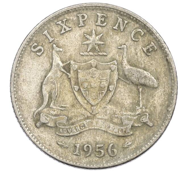 Монета 6 пенсов 1956 года Австралия (Артикул: M2-79232) — Фото №1