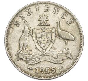 6 пенсов 1955 года Австралия