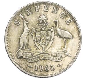 6 пенсов 1960 года Австралия