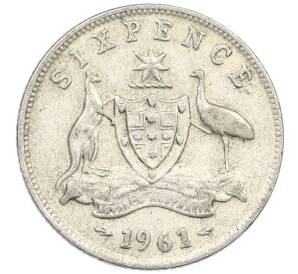 6 пенсов 1961 года Австралия — Фото №1