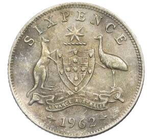 6 пенсов 1962 года Австралия — Фото №1
