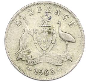 6 пенсов 1963 года Австралия — Фото №1