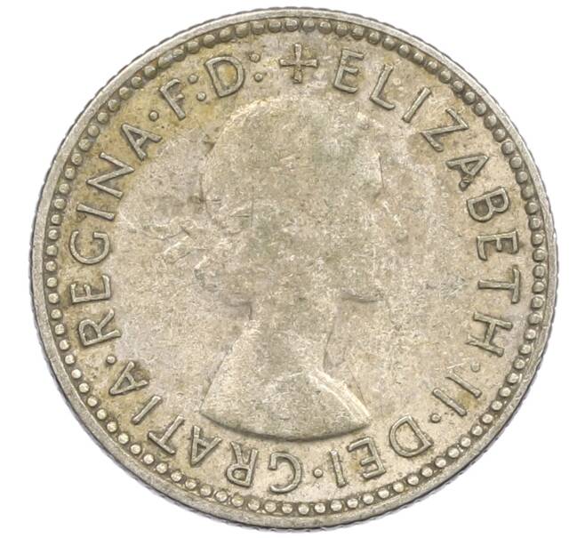 Монета 6 пенсов 1955 года Австралия (Артикул: M2-79242) — Фото №2