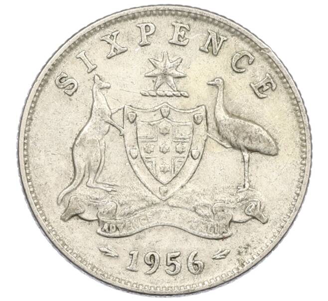Монета 6 пенсов 1956 года Австралия (Артикул: M2-79243) — Фото №1