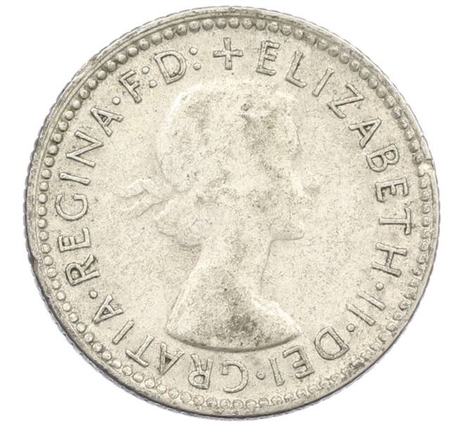 Монета 6 пенсов 1956 года Австралия (Артикул: M2-79243) — Фото №2